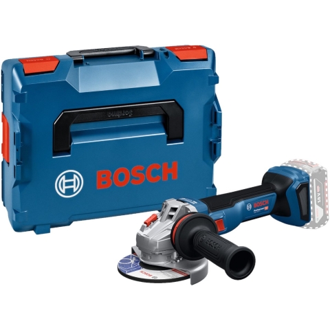 Bosch Blauw GWS 18V-11 Accu Haakse Slijper | 125mm | Exclusief Accu's en Lader in L-boxx - 06019N4102