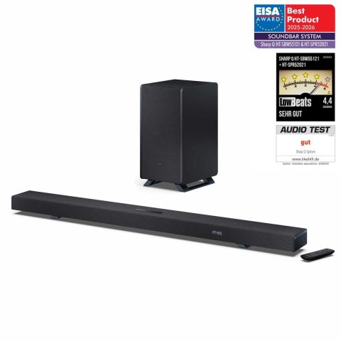Sharp HT-SBW55121 Soundbar met 5.1.2 Dolby Atmos en Eisa Award