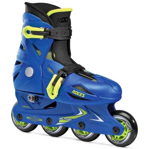 Roces Rolschaatsen - Orlando III - Blauw/Limoen - Skeelers - Roces - 25/29 - Rolschaatsen