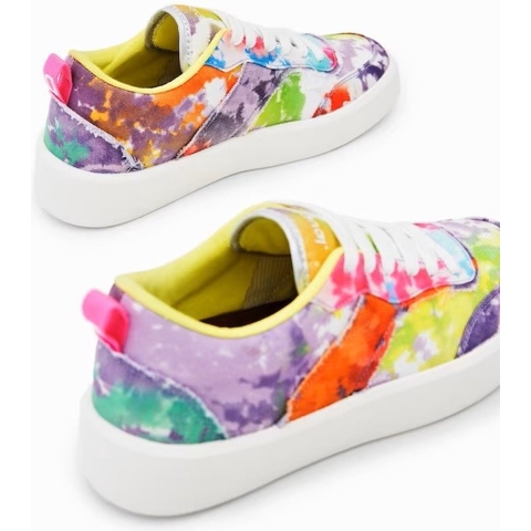 Tiedye Regenboog Sneakers Casual Lowtops