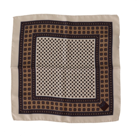 Multikleur Patroon Vierkante Mannen Foulard Sjaal