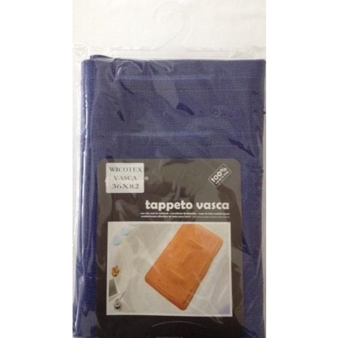 Antislip badmat 36x82cm blauw