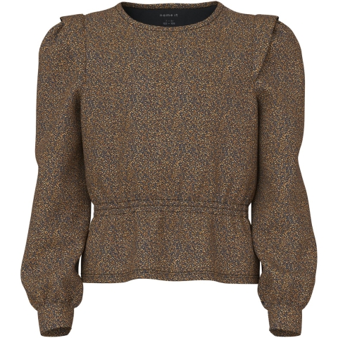 Name It Blouse - NmfDitsa - Zwart m. Glitter - Name It - 5 jaar (110) - Shirts