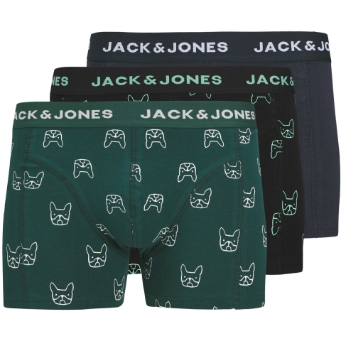 Jack & Jones Boxershorts -JacDenim- Dark Navy/Dark Sea/Black - Jack & Jones - 16 jaar (176) - Boxershorts