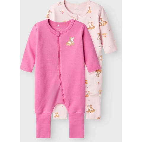 Name It Pyjamapak - NbfNachtpak - 2-pack - Ibis Rose - Name It - 3 jaar (98) - Pyjamapak