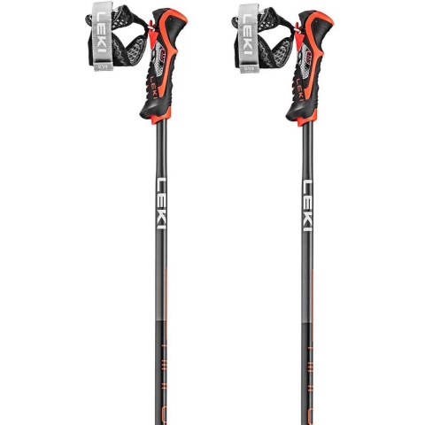 LEKI Airfoil 3D skistokken zwart/rood, 135 cm