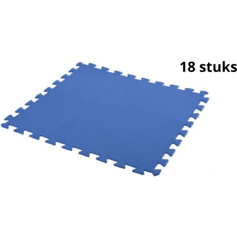 Free and Easy Zwembadtegels Foam Blauw 50 x 50 cm - 18 Stuks - 4,5m²