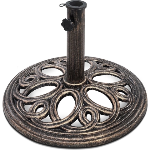 Coast Gietijzeren Parasolvoet - Parasolstandaard - 32 cm Hoog - Brons