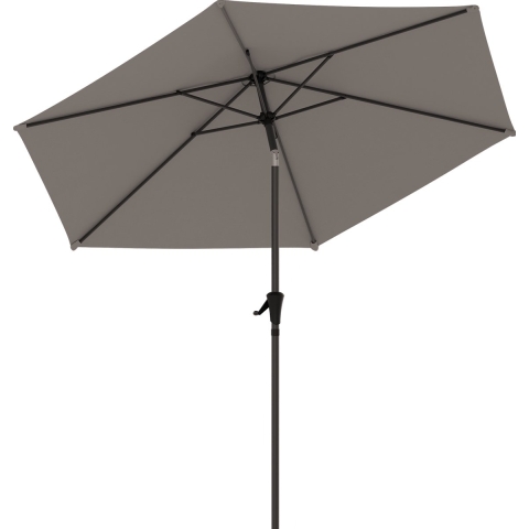 LifeGoods Parasol - Ø270 cm - 30° Kantelbaar - Waterdicht - met Hoes - Taupe