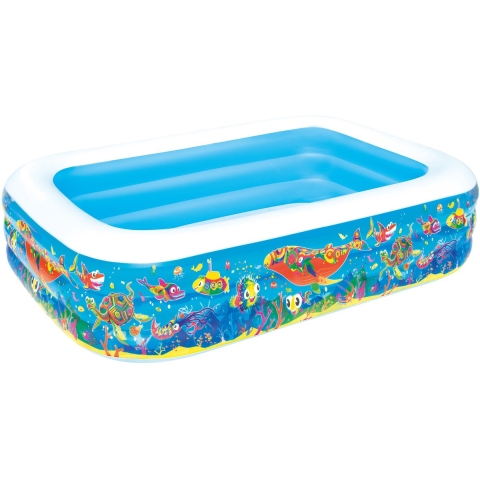 Bestway Kinderzwembad opblaasbaar 229x152x56 cm blauw