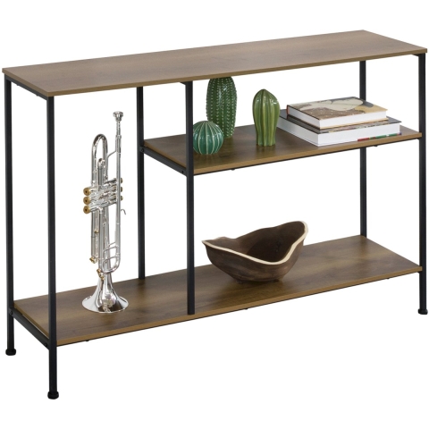 Sobuy Wandtafel - Met 3 Planken - Max. 25 kg - Modern - 120 x 30 x 80 cm