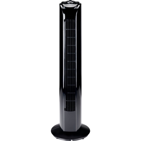 Lifetime Air Torenventilator - Ventilator met 3 Snelheden - Draaibare Ventilator Staand - Vloerventilator 54dB - Perfect voor Slaapkamer en Kantoor - Netstroom Kabel 1,5M - 81 x 67 cm - Zwart