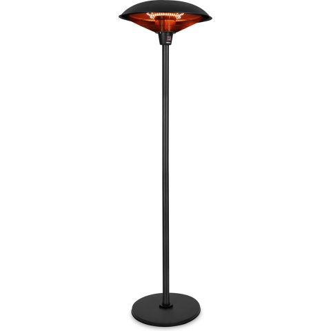 VONROC Terrasverwarmer Eolo – Infrarood - 2000W – Hoog rendement - 3600 rondom warmte – Halogeen element– 3 verwarmingsstanden