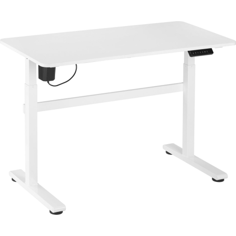 Zit sta bureau elektrisch in hoogte verstelbaar - 118 x 58 cm - wit