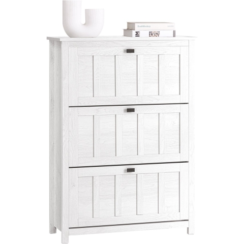 Sobuy schoenenkast - Vintage Wit - 80x30x111 cm