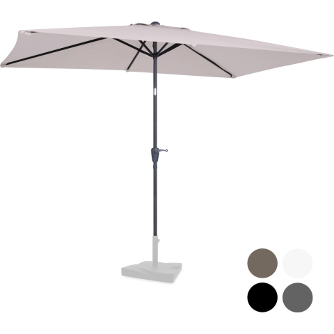 VONROC Stokparasol – Kantelbaar & UV-werend – 200 x 300 x 245 cm – Incl. Hoes – Beige