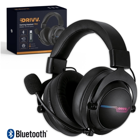Drivv. PRO Draadloze Gaming Headset met Microfoon - Bluetooth Game Headset geschikt voor PS4, PS5, Xbox Series en PC - Draadloos 2.4GHz