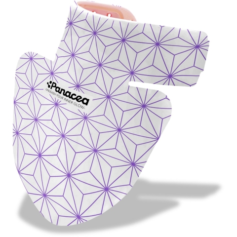 Panacea LED Nek & Décolleté Lichttherapie – Collageen - Roodlichttherapie- 100 Quattro Chip LEDs – 4 Kleuren Lichttherapie – Anti-Aging – Oplaadbaar – Medisch Siliconen – Voor Nek en Decolleté