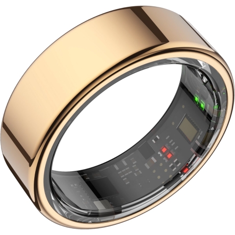 Focus® S1 Smart Ring – Goud Maat 11 – Hartslag, Slaap & O2 Meting – IP68 Waterdicht – Wearable