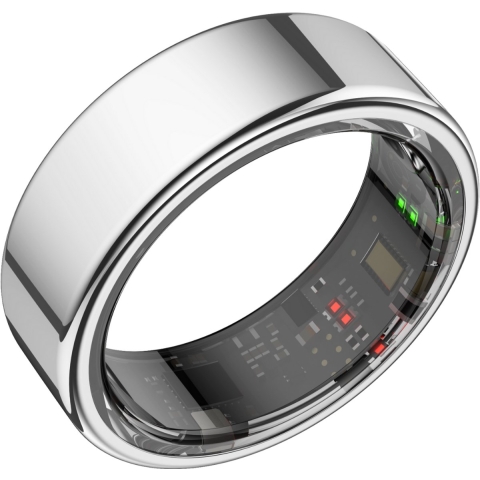 Focus® S1 Smart Ring – Zilver Maat 13 – Hartslag & Slaap Monitor – IP68 Waterdicht – Wearable
