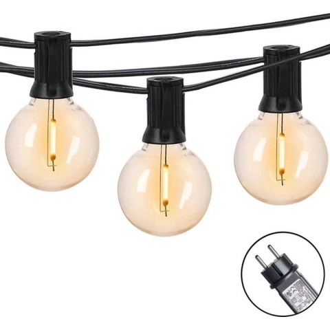 a sunny day Lichtsnoer Buiten - 7,5m - Warm Wit - Helder Glas LED