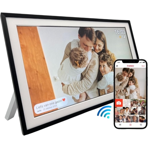 UMBRION digitale fotolijst - frameo - digitale fotolijst met wifi - digitaal fotolijstje - 15.6 inch - 32 GB - frameo digitale fotolijst - digitale fotokader - digitale fotolijsten