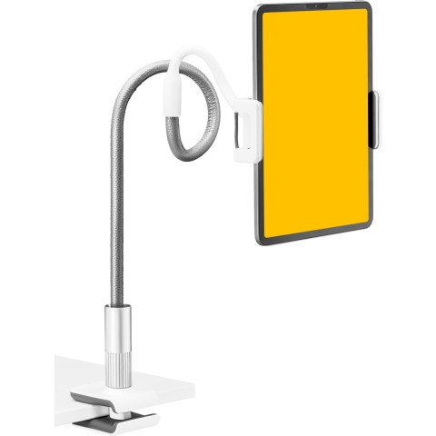 Studio ME Tablet Houder Flexibel Wit - 4.7 tot 12.9 Inch - Ipad Houder statief tripod klem - 100 CM - Tablet Standaard - Geschikt voor camera's - 360º Draaibaar - Tablethouder