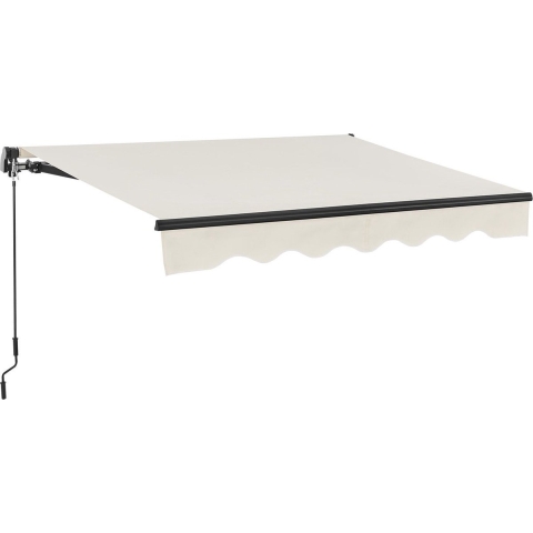 Zonnescherm / Luifel - 400 x 300 cm - Beige - Incl. Bevestigingsmaterialen