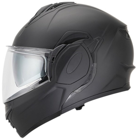 APEX MI200 Solid Mat Zwart Systeemhelm - Maat XL - Helm