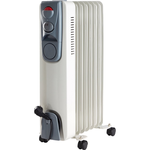 Deski Olieradiator - 1500W heater - 7 Lamellen - 3 niveaus - Wit