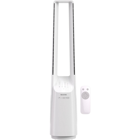 Auronic Torenventilator - Bladeless Model - Luchtkoeler - Vloerventilator - Stille Ventilator Staand - 101 CM - 6 Snelheden - Fan - Met Timer - 39 dB - Wit