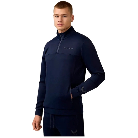Castore Scuba 1/4 Zip Polyester Heren Blauw Sweatshirt