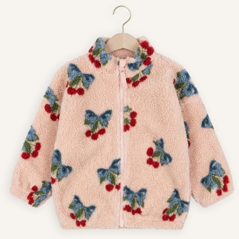Konges Sløjd Fleece Jas - Jody - Amarena Rose - Konges Sløjd - 7-8 jaar (122-128) - Fleece Jassen