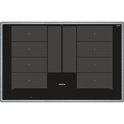 Siemens EX845LYC1E kookplaat Zwart, Roestvrijstaal Ingebouwd Inductiekookplaat zones 4 zone(s)