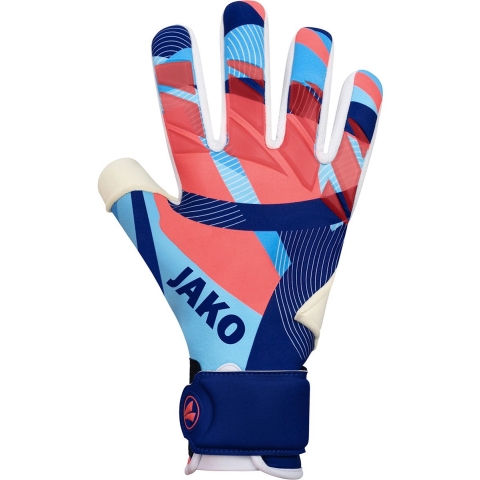 JAKO 2582 Keeperhandschoen River Giga Nc - Navy/Hemelsblauw/Koraal - 11