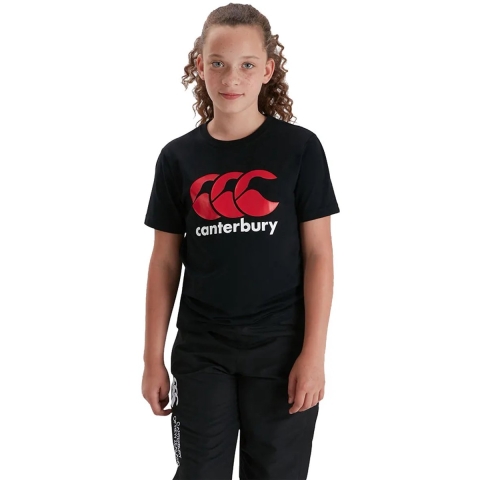 T-shirt met kinderlogo Canterbury