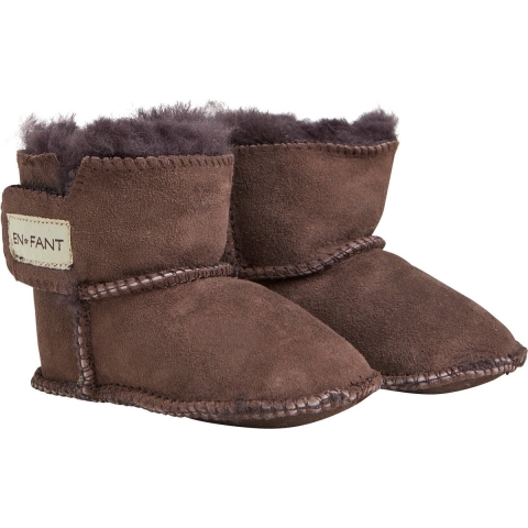 En Fant Schaapshuid Pantoffels m. Voering - Bruin - En Fant - 25/26 - Pantoffels