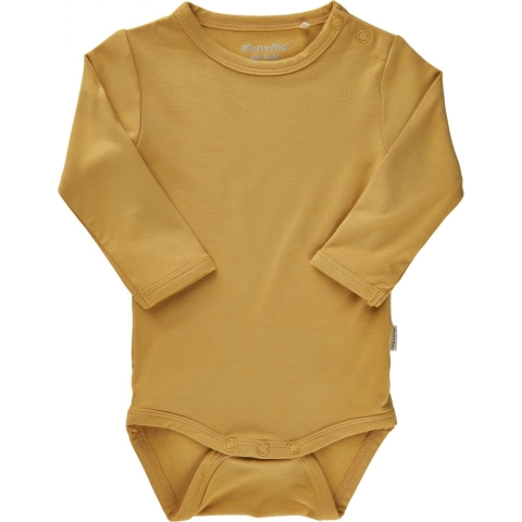 Minymo Romper l/s - Bamboe - Rotan - Minymo - 50 - Romper L/S