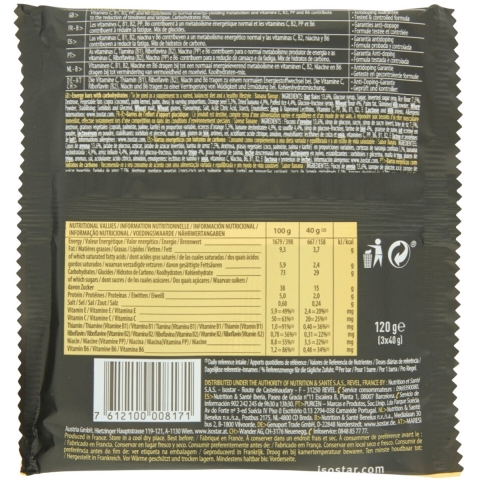 12x Isostar High Energy Sportreep Banaan 3 x 40 gr