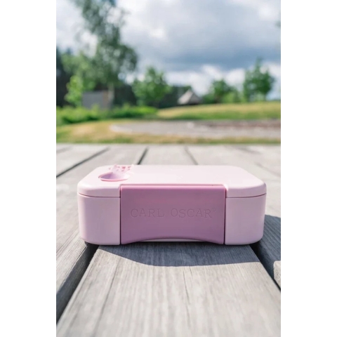 Carl Oscar Broodtrommel m. Vork/Lepel - BentoBox - Roze - Carl Oscar - OneSize - Broodtrommels