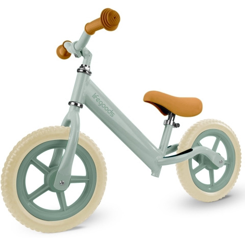 LifeGoods KiddyCruiser Loopfiets - 2 jaar - Jongens en Meisjes - Balance Bike - Mintgroen