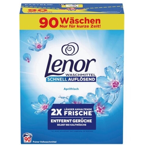 Lenor Lenor WM Poeder Aprilfris 4.95KG 90WL