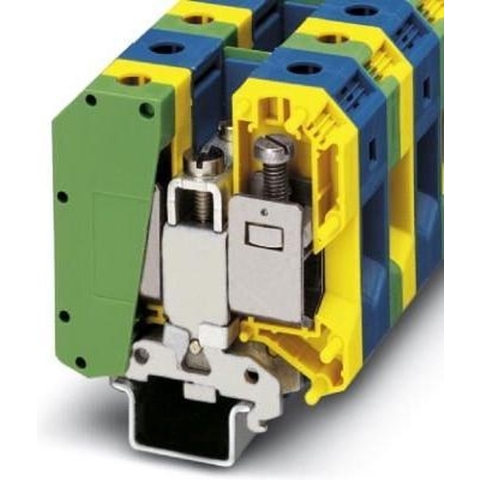 Phoenix Contact 3009163 Installatierandaardeklem 40 mm Schroeven Groen, Geel 5 stuk(s)