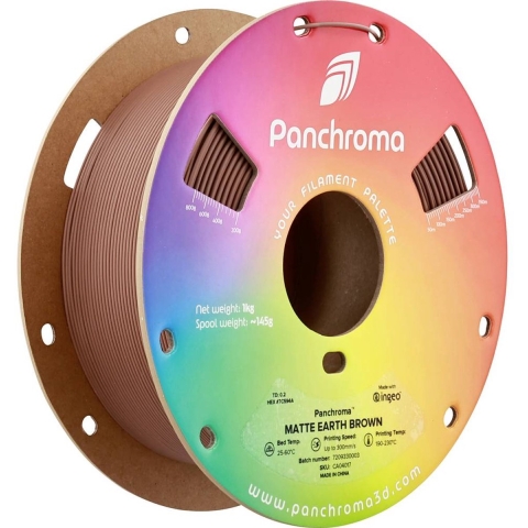 Polymaker CA04017 Panchroma™ Matte Filament PLA kunststof Mat, Gering kunststofgehalte 1.75 mm 1000 g Earth Brown, Bruin 1 stuk(s)