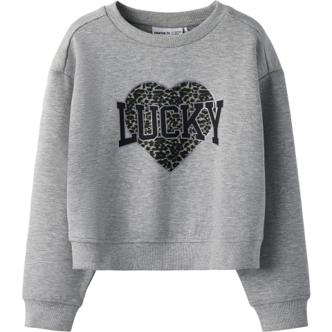 Name It Sweatshirt - NkfBima - Grey Melange - Name It - 11-12 jaar (146-152) - Sweatshirt