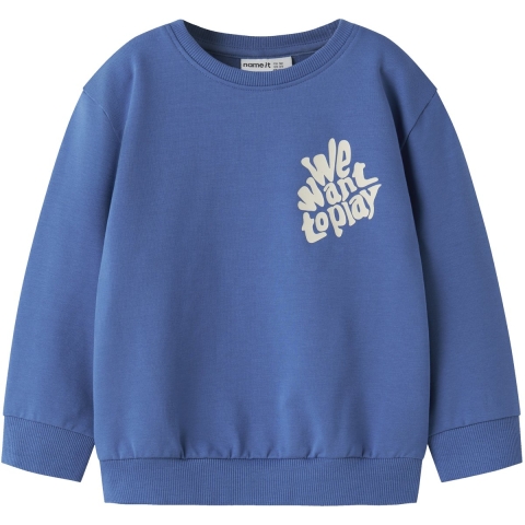 Name It Sweatshirt - NmmBenja - Delft - Name It - 4 jaar (104) - Sweatshirt