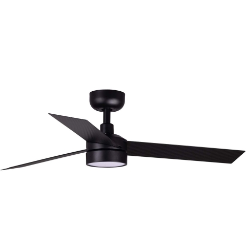 Faro Cruiser S - plafondventilator met licht en afstandsbediening - Ø 106 cm - 18W LED incl. - zwart