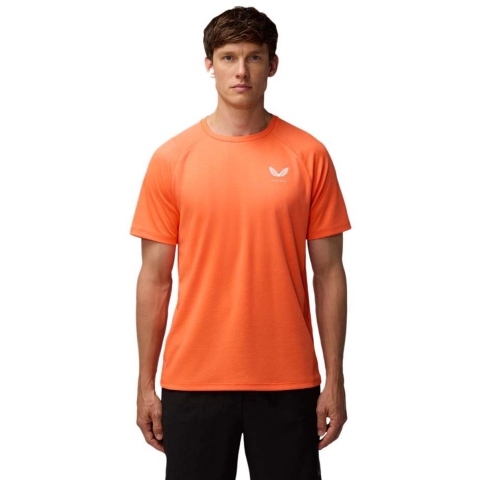 Castore Adapt Trainingsshirt Polyester Heren Oranje Activewear T-shirts