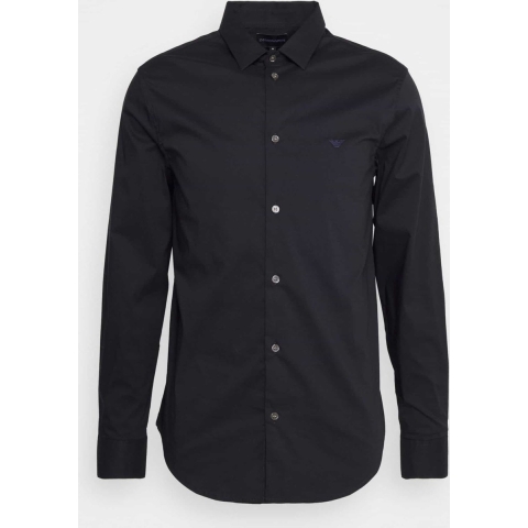 Men's Emporio Armani Stretch Nylon-Blend Shirt in Navy