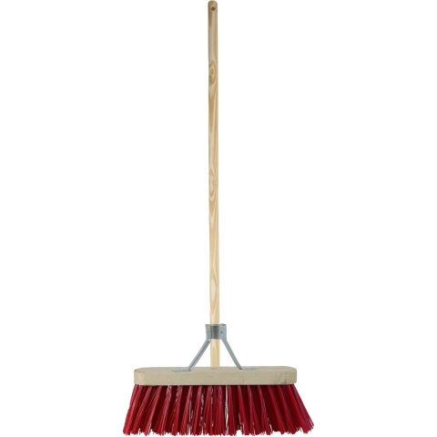 Buitenbezem - FSC hout - kunstvezel - hard - 30 x 120 cm -